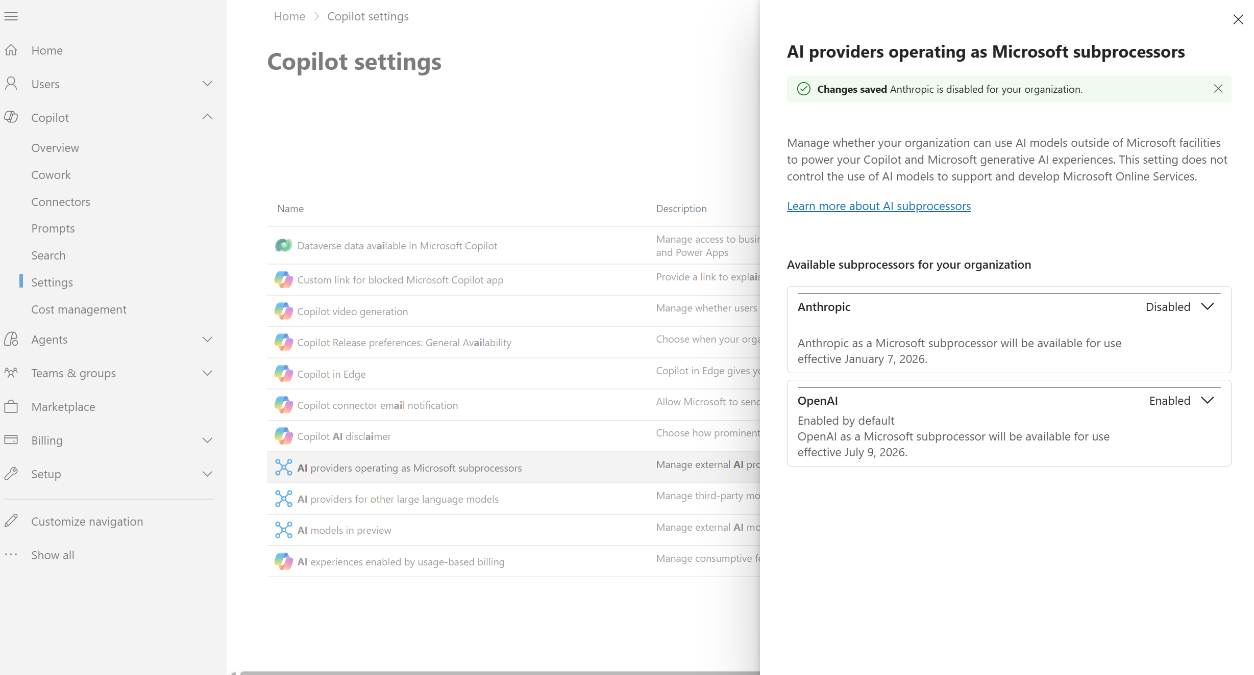 Use GPT models in Cowork without enabling Anthropic : étape 4