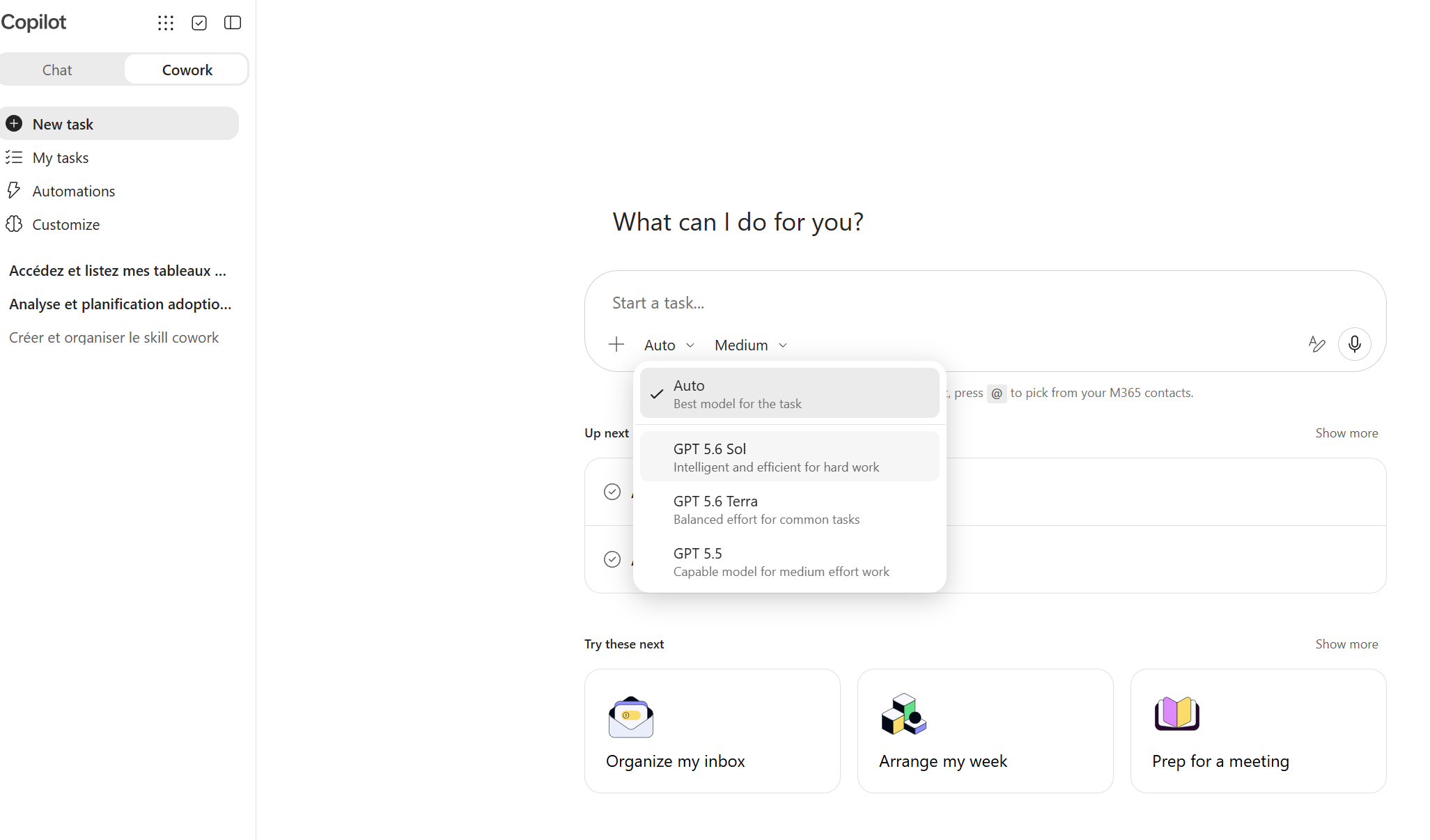 Use GPT models in Cowork without enabling Anthropic : étape 5