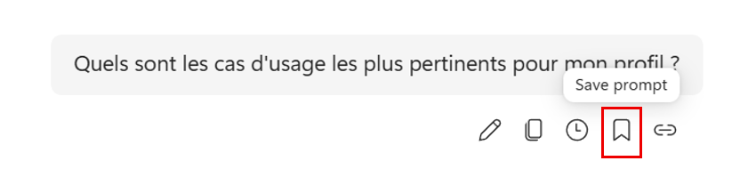 Save a prompt to reuse it in one click : étape 3
