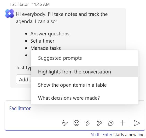 Facilitator: the agent that takes notes in your Teams meetings for you : étape 1