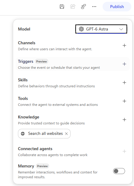 GPT-6 Astra in Cowork and Copilot Studio: delegate more complex work : étape 5
