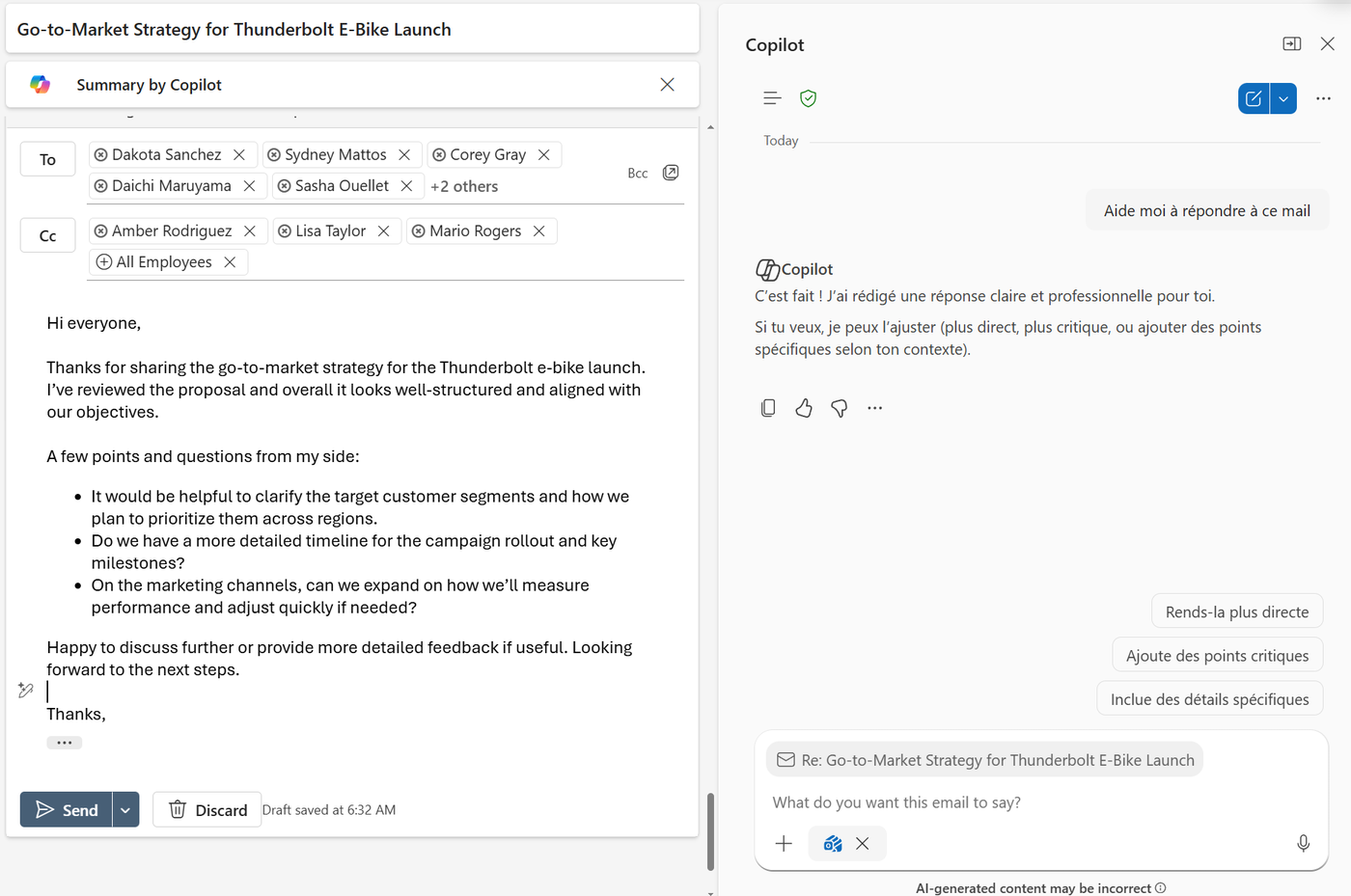 Summarize your inbox and reply to an email : étape 3